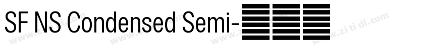 SF NS Condensed Semi字体转换
